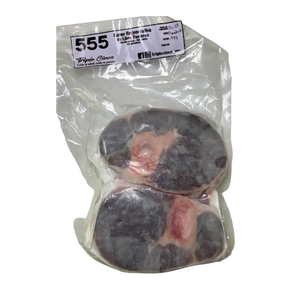 Chamberete/Ossobuco Libre Pastoreo Paq 1kg Congelado Triple 555