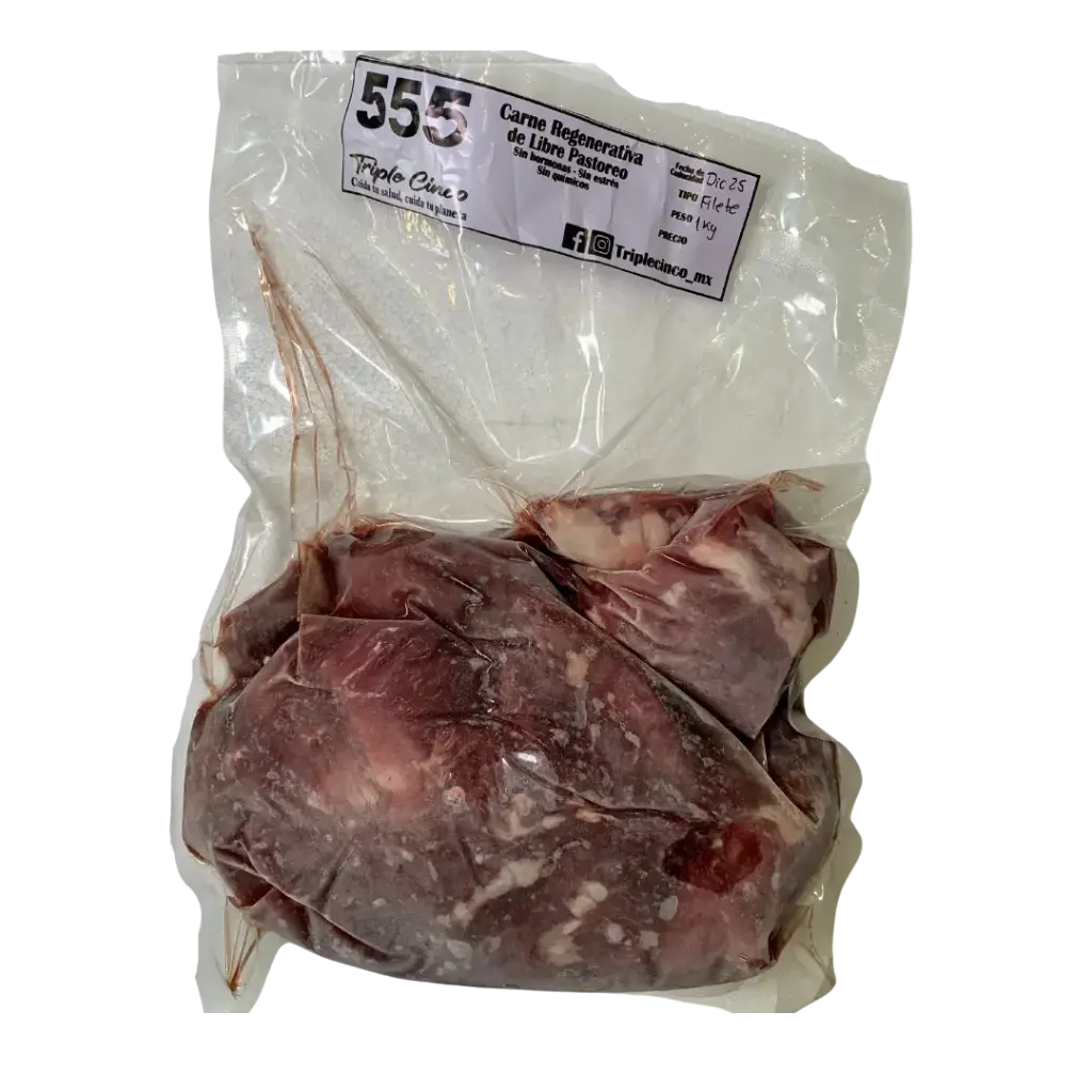 Filete de Res Libre Pastoreo Paq 1kg 