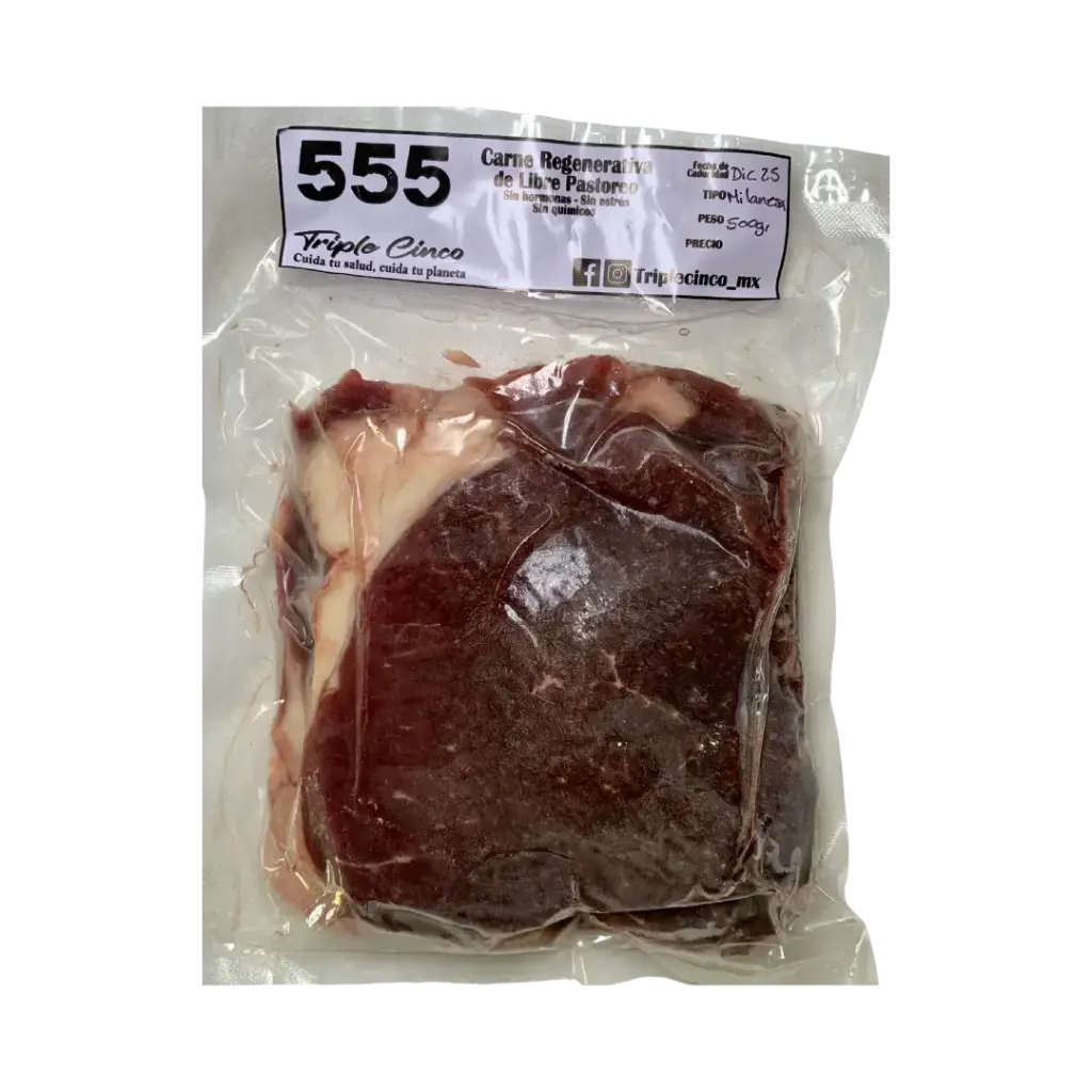 Milanesa de Res Pulpa Negra Libre Pastoreo Paq 500gr Congelado Triple 555