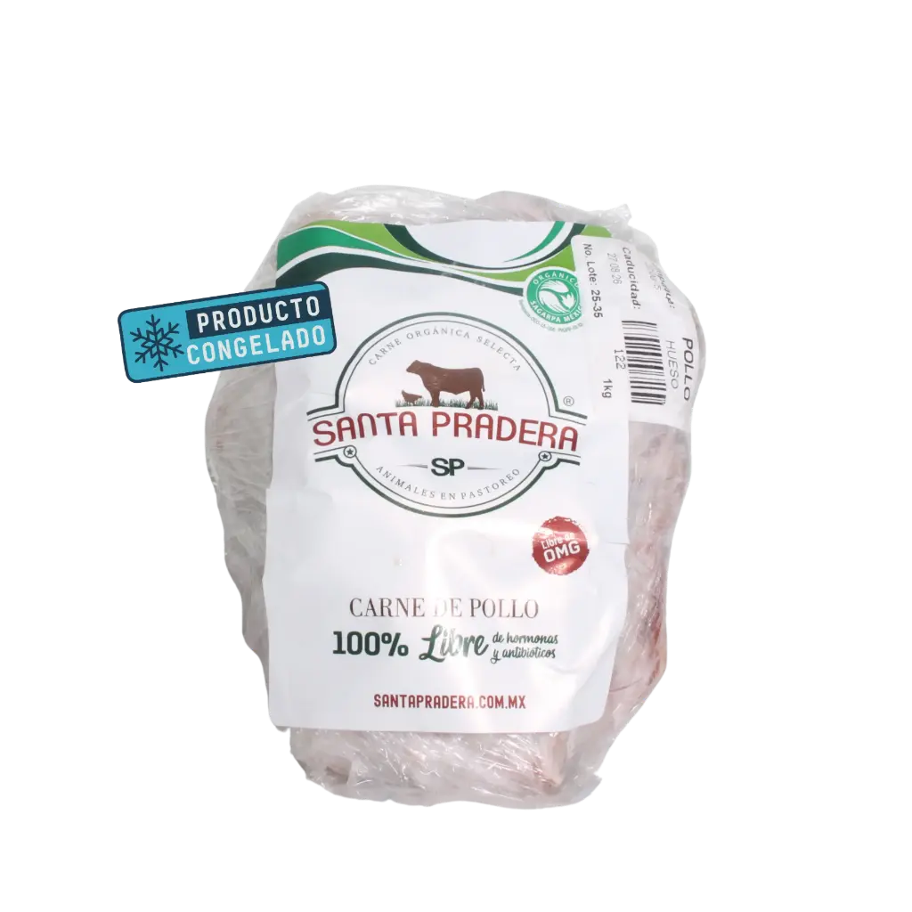 Huesos Pollo p/Caldo Paq 1Kg - Santa Pradera