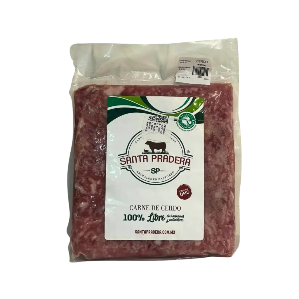 Molida de Cerdo Libre Pastoreo 500gr Congelado - Santa Pradera