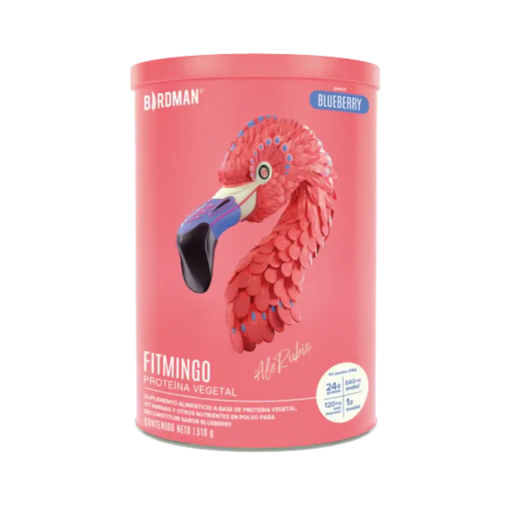 [7503037273360] Birdman Fitmingo Proteina Blueberry 510gr - 15 Servicios