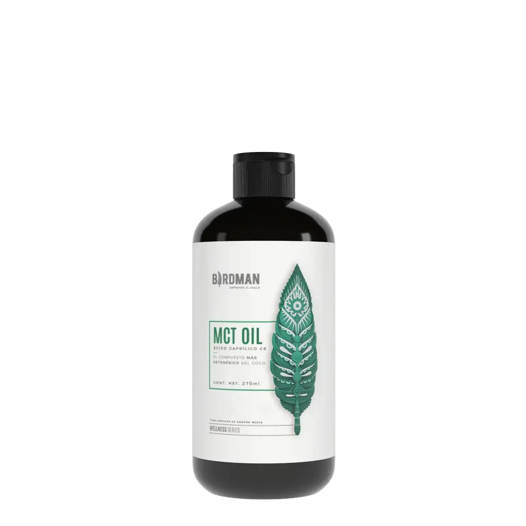 Birdman MCT Oil Acido Caprílico C8 100% Natural Puro De Coco - 270ml