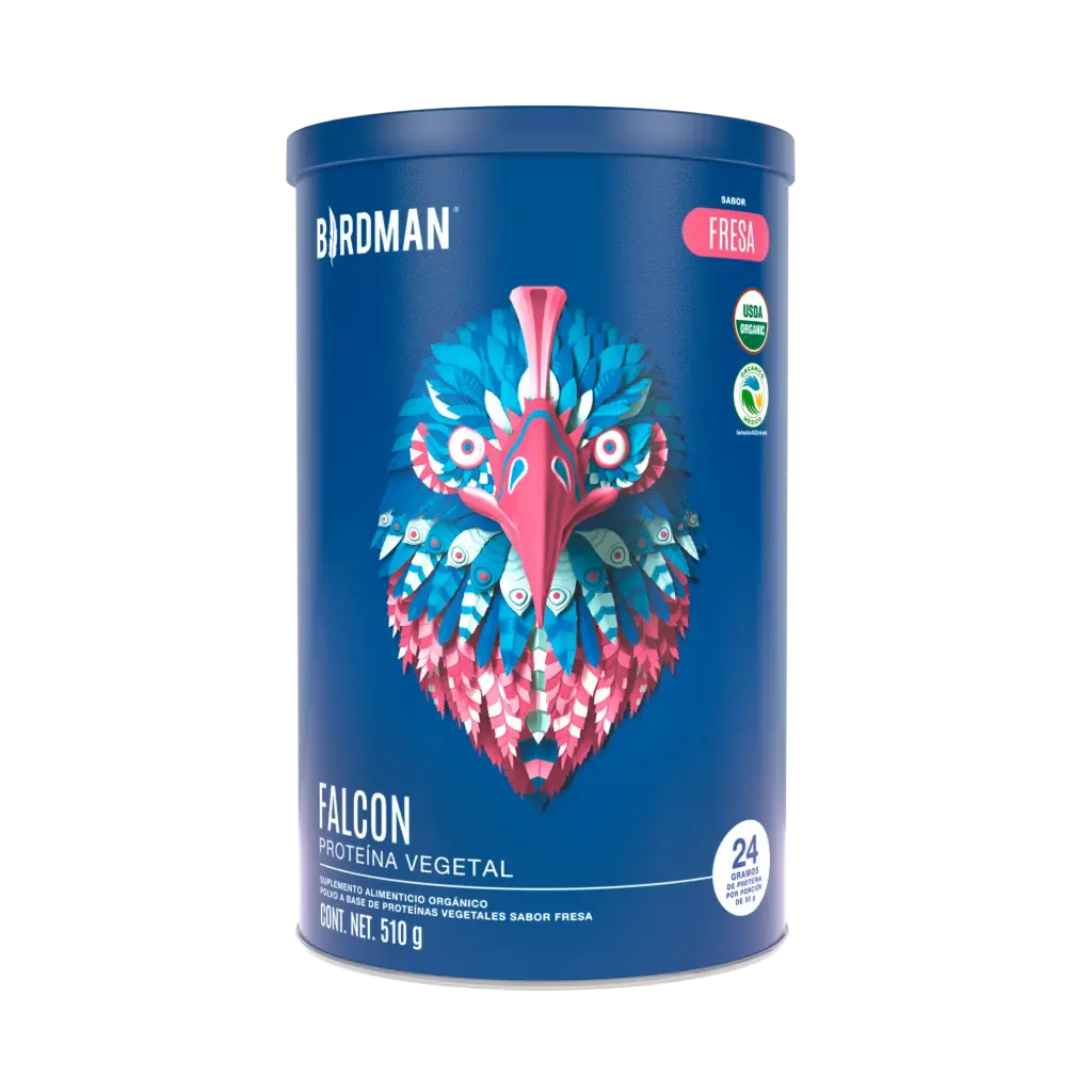 [7503025737522] Birdman Falcon Proteína Vegana Fresa 510gr - 17 Servicios