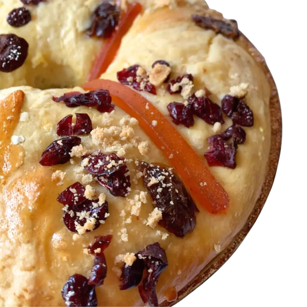 Rosca de Reyes sin gluten y sin lácteos 