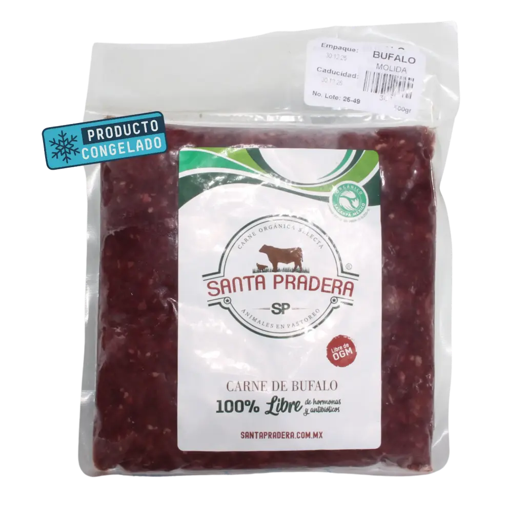 Molida de Búfalo Libre Pastoreo 500gr - Santa Pradera