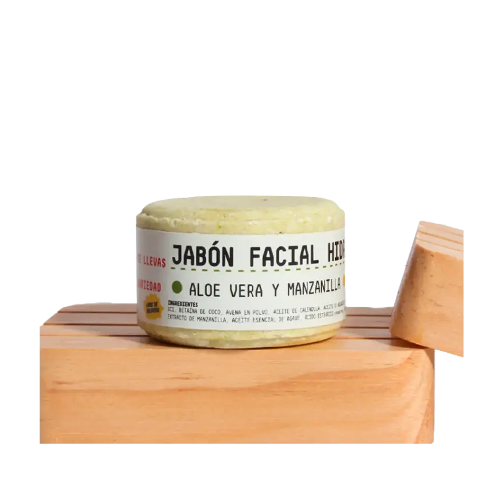 Jabón Facial Hidratante - Aloe Vera y Manzanilla