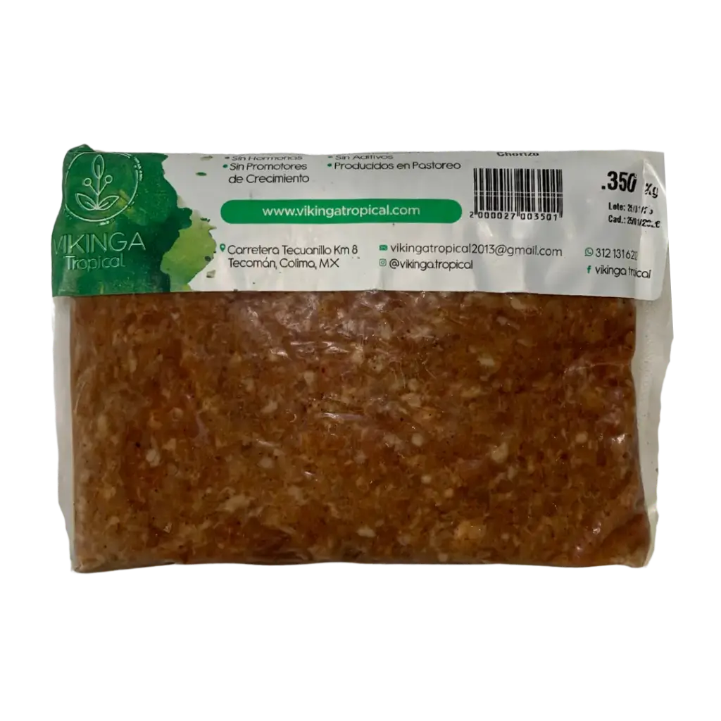 Chorizo de Cerdo Libre Pastoreo Paq 350gr Congelado