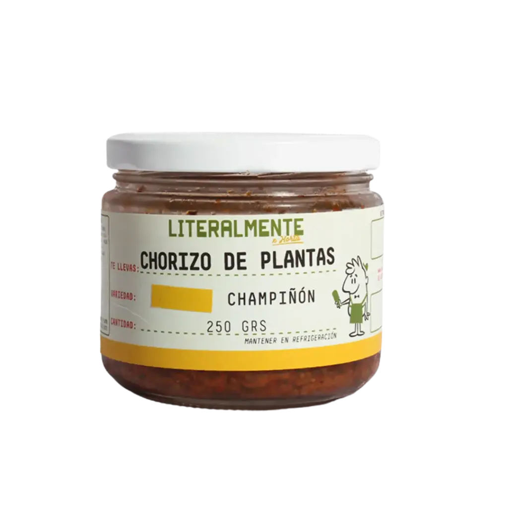 Chorizo Vegano Champiñon - Frasco 250gr