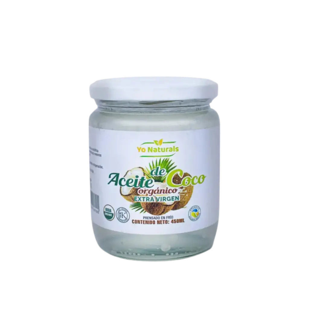 Aceite De Coco Orgánico Extra Virgen- 450gr