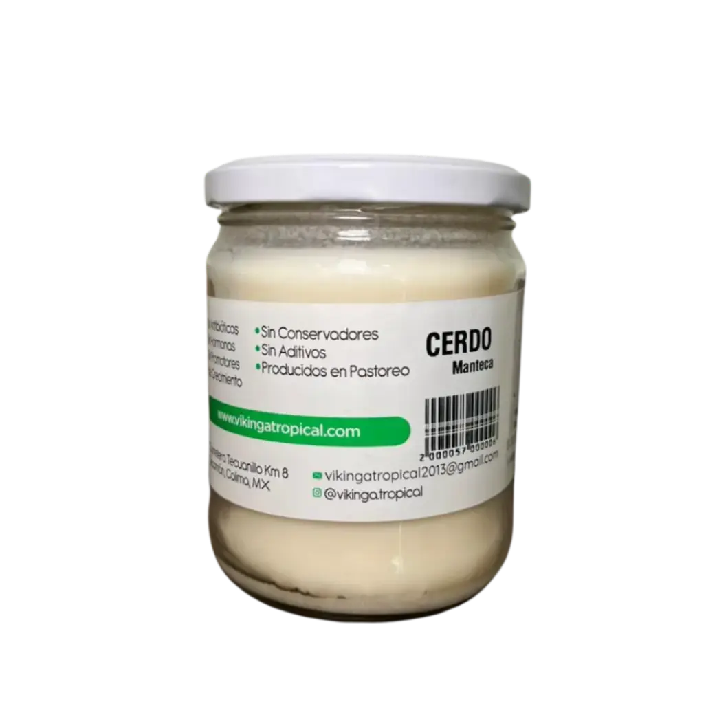 Manteca de Cerdo Frasco - 480gr Vikinga Tropical