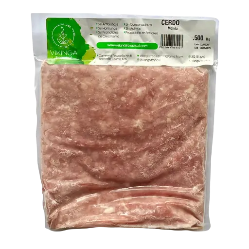 [21681503] Molida de Cerdo Libre Pastoreo Paq 500gr Congelado Vikinga Tropical