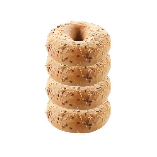 [21681207] Bagels Semillas Masa Madre Paq. 4 pzas