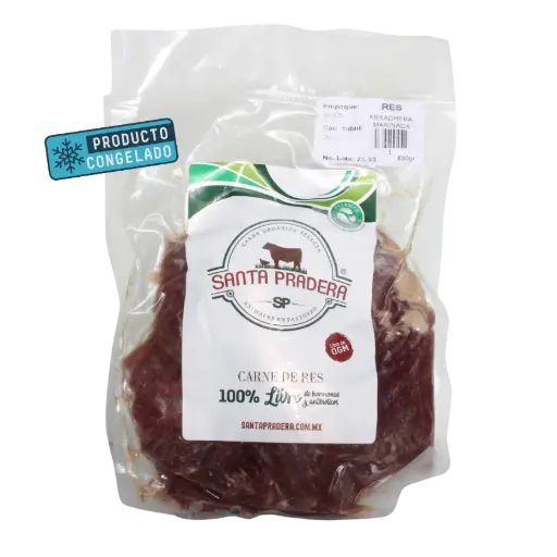 [598745632504] Arrachera Marinada Res 500gr - Santa Pradera