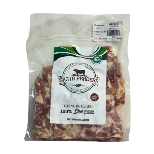 Tocino Ahumado en Trozos Libre Pastoreo Paq 350gr - Santa Pradera