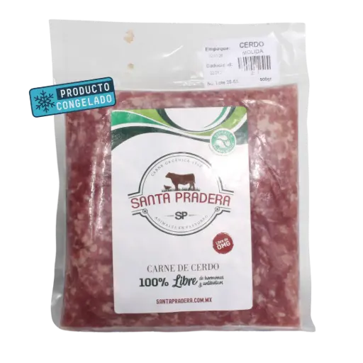 Molida de Cerdo Libre Pastoreo 500gr Congelado - Santa Pradera