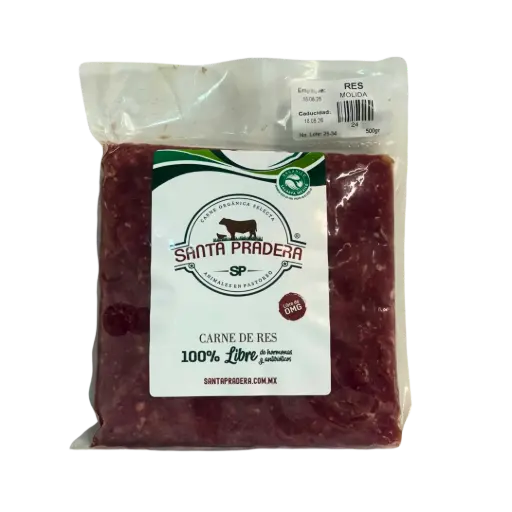 Molida de Res Libre Pastoreo 500gr Congelado - Santa Pradera