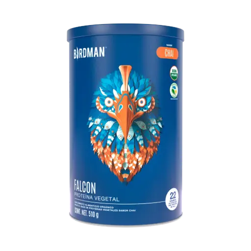 [7500326818264] Birdman Falcon Proteína Vegana Chai 510gr - 17 Servicios